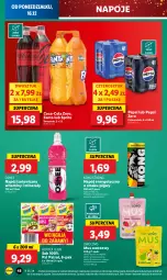 Gazetka promocyjna Lidl - GAZETKA - Gazetka - ważna od 18.12 do 18.12.2024 - strona 56 - produkty: Sok, Mus, Napój energetyczny, Ananas, Coca-Cola, Napoje, Leon, Pepsi, Napój izotoniczny, Oshee, Fanta, Sprite, Mango, Napój, Psi Patrol, Hortex, Fa