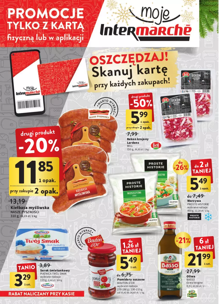 Gazetka promocyjna Intermarche - Gazetka Intermarche - ważna 08.12 do 14.12.2022 - strona 16 - produkty: Beko, Bell, Gin, Kiełbasa, Piątnica, Pomidory, Ser, Serek, Twój Smak, Warzywa