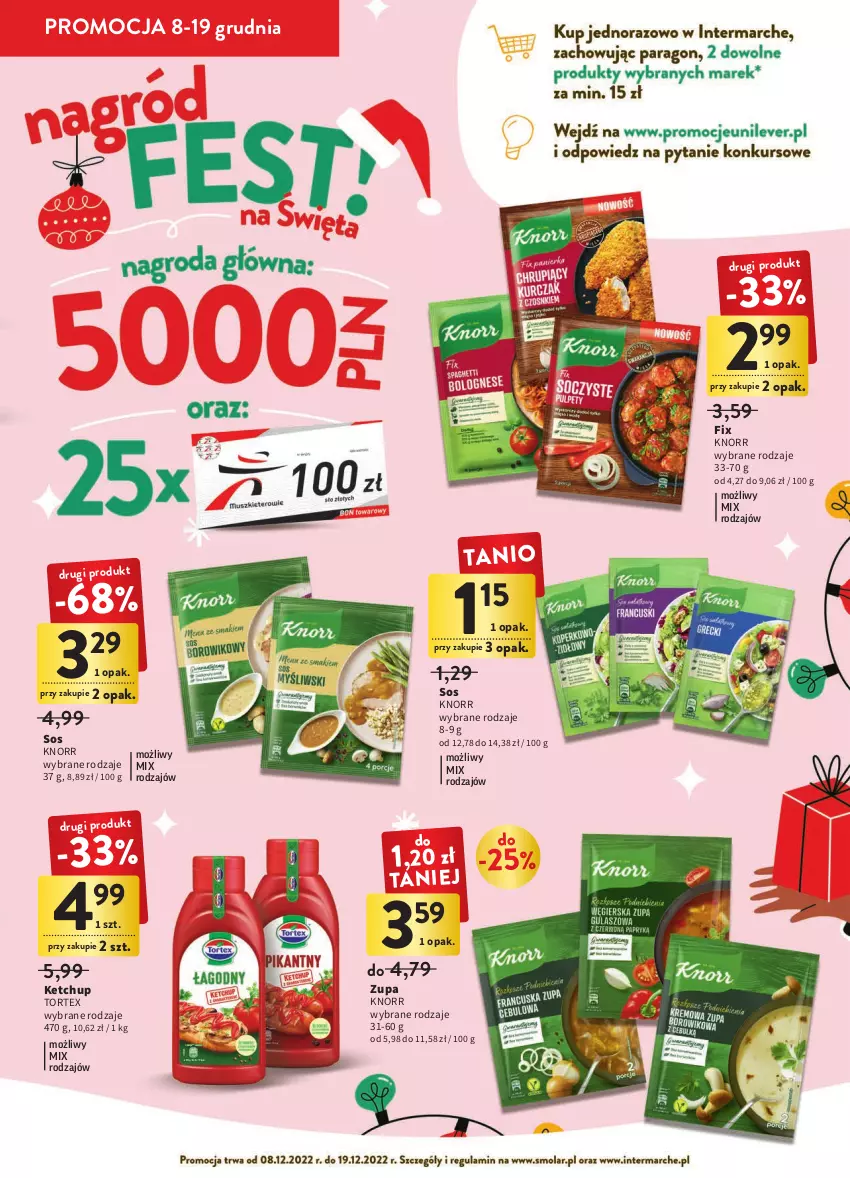 Gazetka promocyjna Intermarche - Gazetka Intermarche - ważna 08.12 do 14.12.2022 - strona 19 - produkty: Ketchup, Knorr, Sos, Zupa