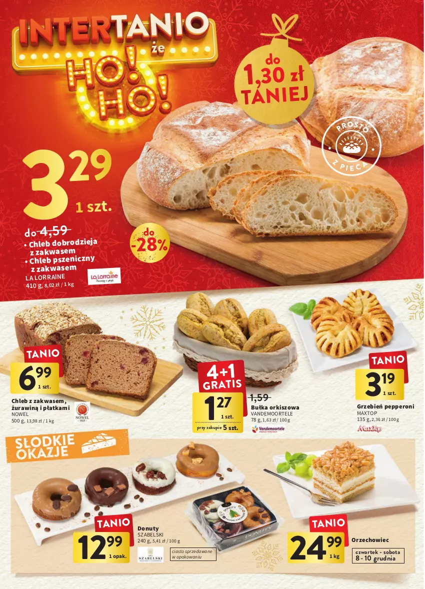 Gazetka promocyjna Intermarche - Gazetka Intermarche - ważna 08.12 do 14.12.2022 - strona 28 - produkty: Bułka, Chleb, Donut, Nuty, Top