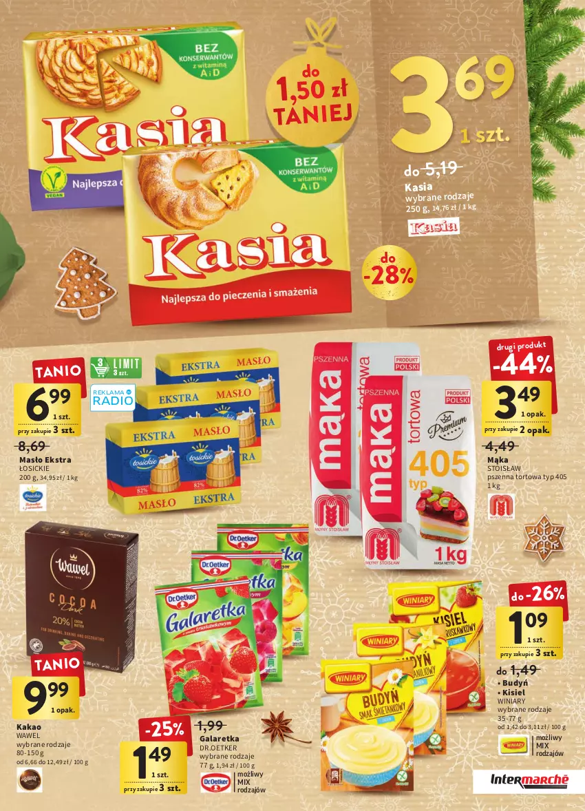 Gazetka promocyjna Intermarche - Gazetka Intermarche - ważna 08.12 do 14.12.2022 - strona 3 - produkty: Budyń, Gala, Galaretka, Kakao, Kasia, Kisiel, Mąka, Masło, Wawel, Winiary