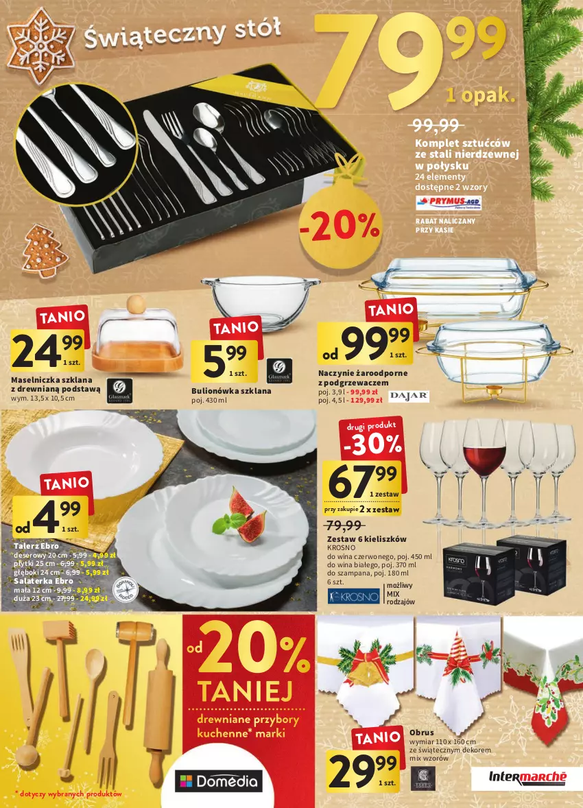 Gazetka promocyjna Intermarche - Gazetka Intermarche - ważna 08.12 do 14.12.2022 - strona 7 - produkty: Bulion, Deser, LANA, Lion, Maselniczka, Naczynie żaroodporne, Obrus, Podgrzewacze, Por, Przybory kuchenne, Salaterka, Ser, Talerz