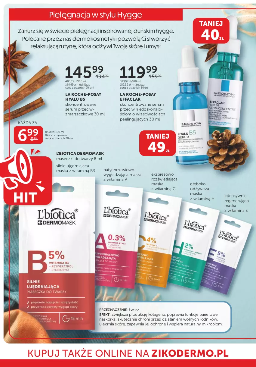 Gazetka promocyjna Ziko - Gazetka Ziko Dermo - ważna 14.11 do 27.11.2024 - strona 2 - produkty: Fa, Kolagen, L'Biotica, La Roche-Posay, Mars, Maska, Peeling, Regenerująca maska, Rum, Ser, Serum