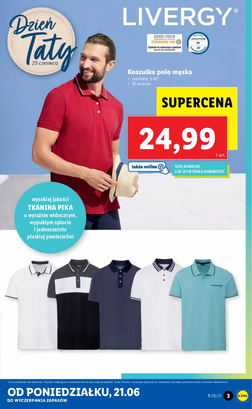 Gazetka promocyjna Lidl - GAZETKA - ważna 21.06 do 26.06.2021 - strona 3 - produkty: Kosz, Koszulka, Sok