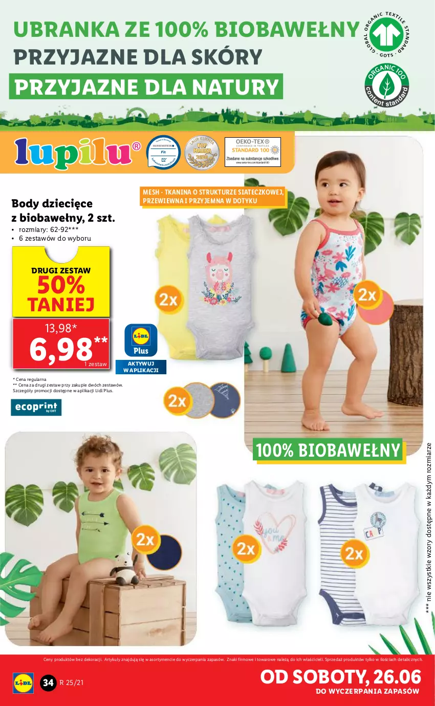 Gazetka promocyjna Lidl - GAZETKA - ważna 21.06 do 26.06.2021 - strona 34 - produkty: Body, Dzieci, Gin