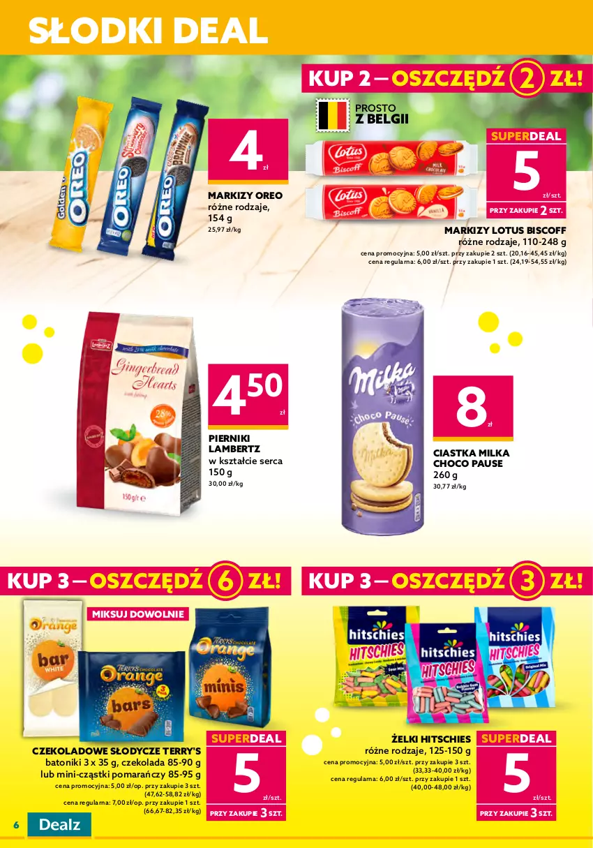 Gazetka promocyjna Dealz - NOWA GAZETKADeaLOVE okazje 💕 - ważna 08.02 do 21.02.2023 - strona 6 - produkty: Baton, Ciastka, Czekolada, Fa, Herbata, Iams, Jacobs, Kawa, Kawa mielona, Koc, Kubek, LG, Milka, Oreo, Piernik, Por, Ser, Teekanne, Tonik