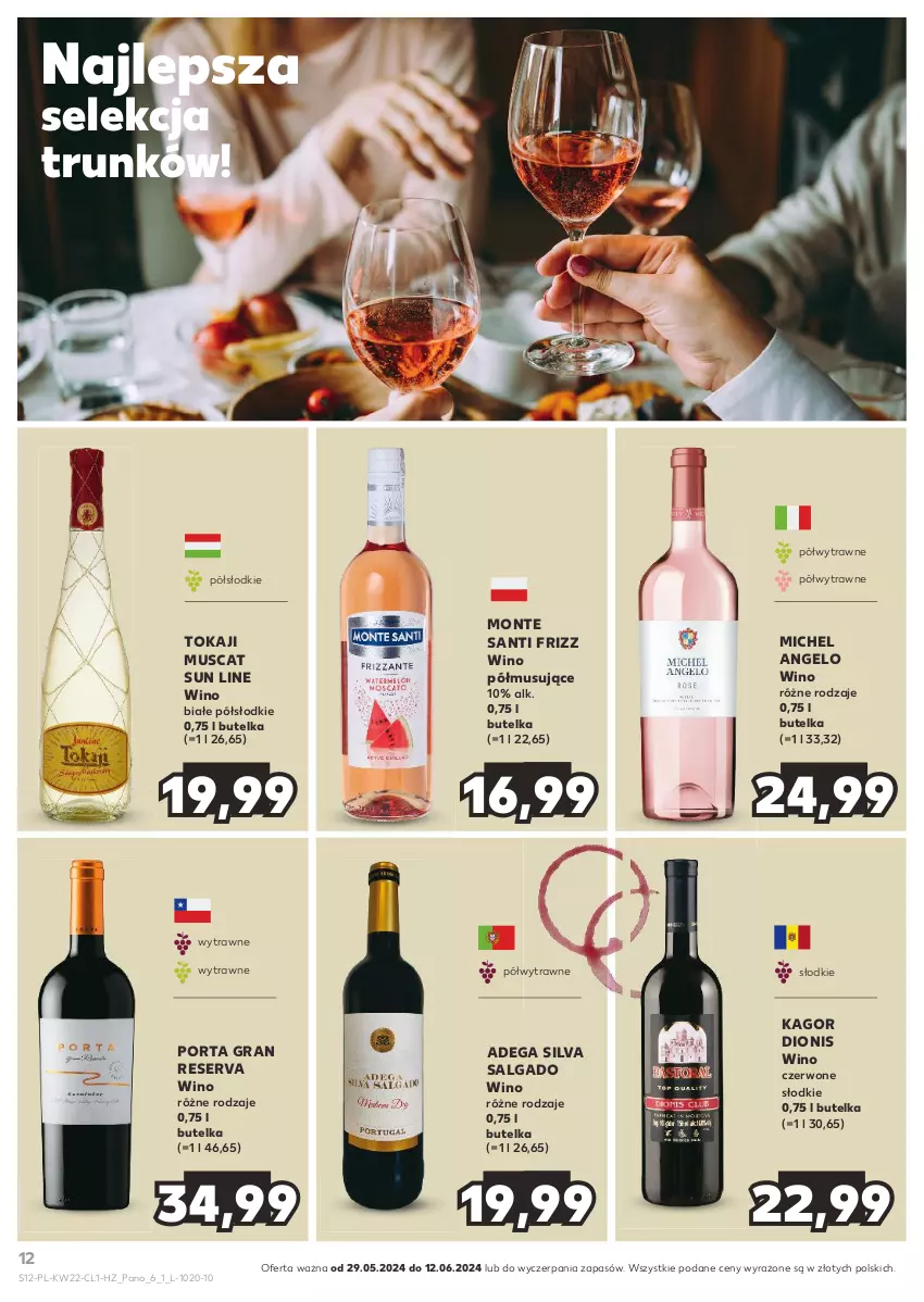 Gazetka promocyjna Kaufland - Barek Kauflandu - ważna 29.05 do 12.06.2024 - strona 12 - produkty: Dega, Gra, LG, Monte, Monte Santi, Mus, Por, Ser, Tokaji, Wino, Wino białe, Wino czerwone