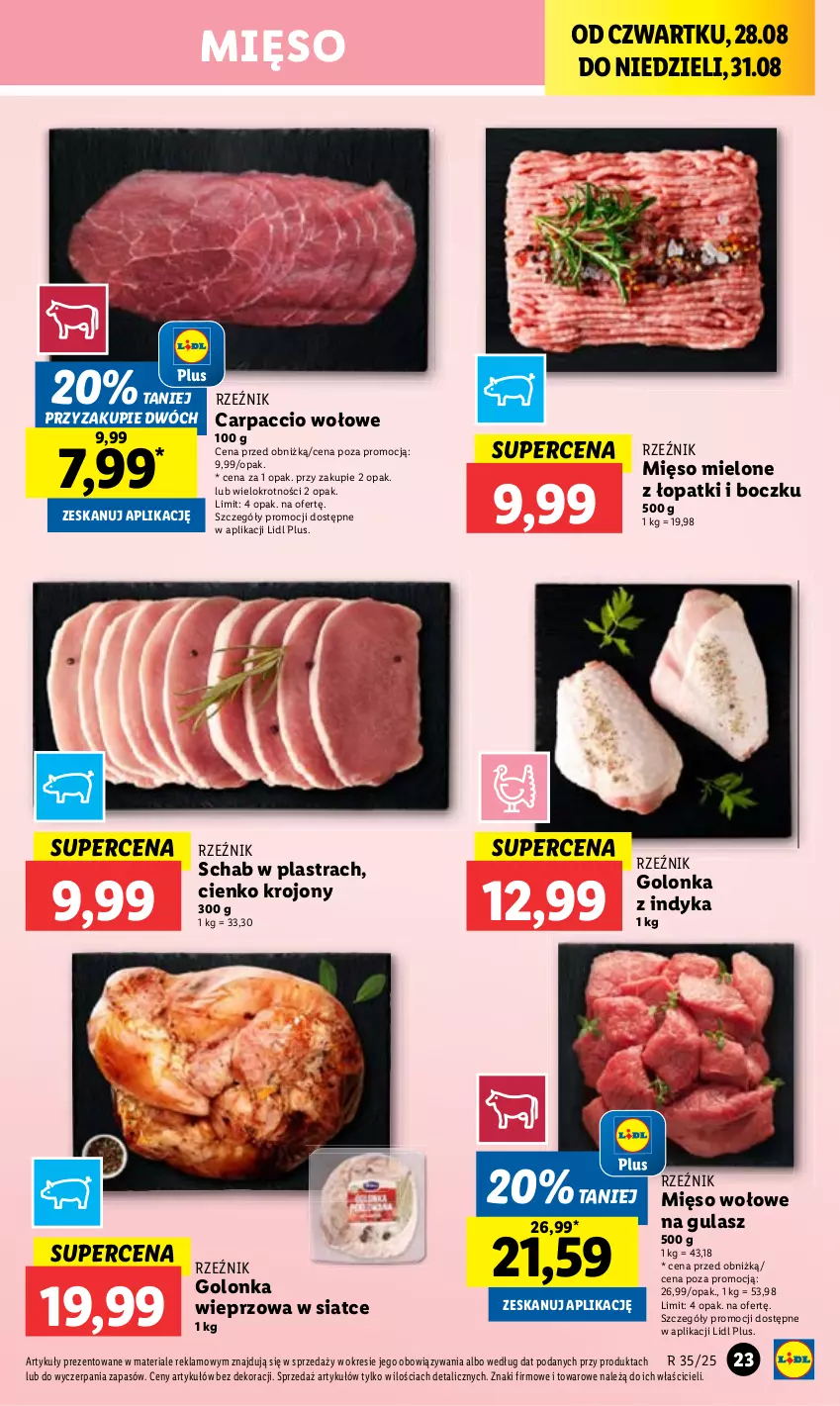 Gazetka promocyjna Lidl - GAZETKA - ważna 28.08 do 31.08.2025 - strona 25 - produkty: Golonka wieprzowa, Golonka z indyka