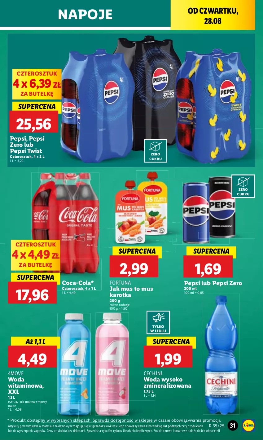 Gazetka promocyjna Lidl - GAZETKA - ważna 28.08 do 31.08.2025 - strona 33 - produkty: Napoje, Sok, Woda