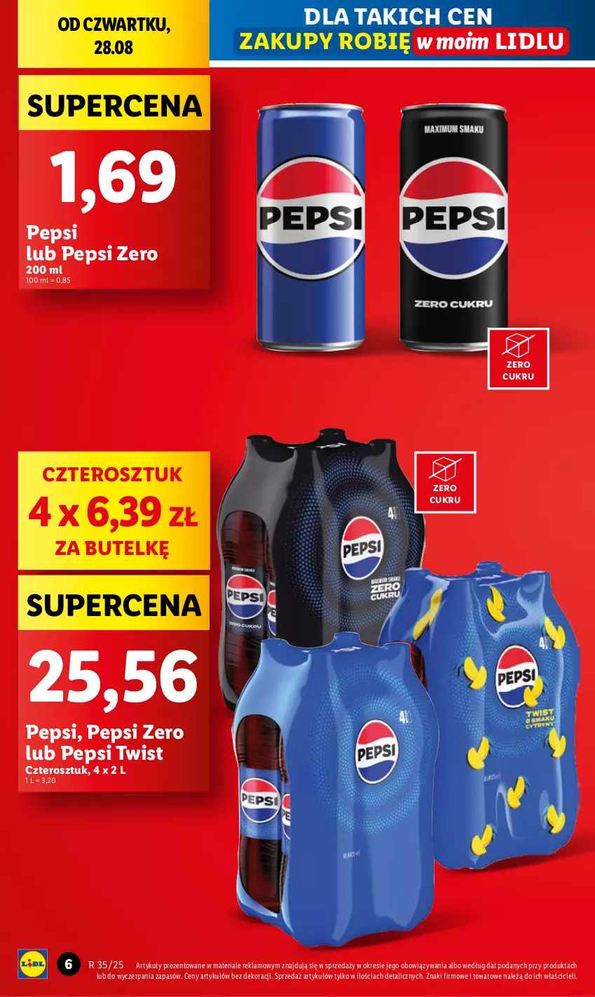 Gazetka promocyjna Lidl - GAZETKA - ważna 28.08 do 31.08.2025 - strona 6 - produkty: Pepsi