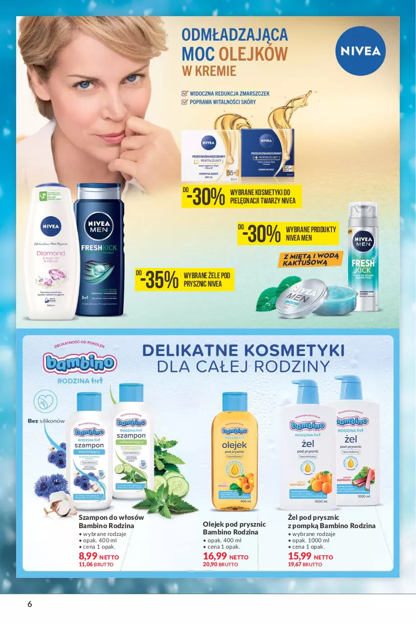 Gazetka promocyjna Makro - [Oferta specjalna] Zimowa pielęgnacja - ważna 08.02 do 21.02.2022 - strona 6 - produkty: Kosmetyki do pielęgnacji, Nivea, Nivea Men, Olej, Olejek pod prysznic, Szampon