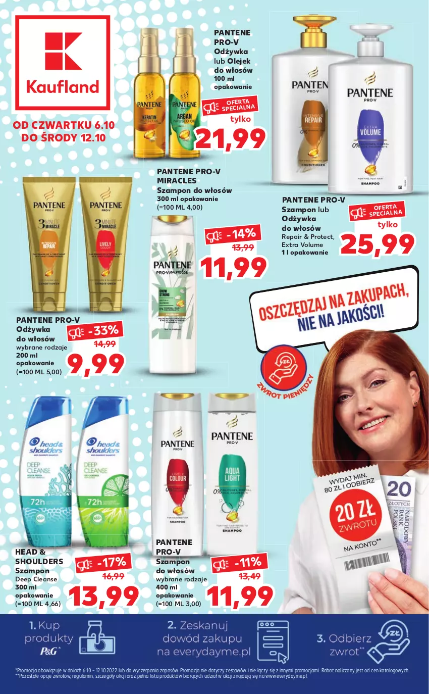 Gazetka promocyjna Kaufland - OFERTA SPECJALNA DANONE - ważna 06.10 do 12.10.2022 - strona 1 - produkty: Odżywka, Olej, Pantene, Szampon