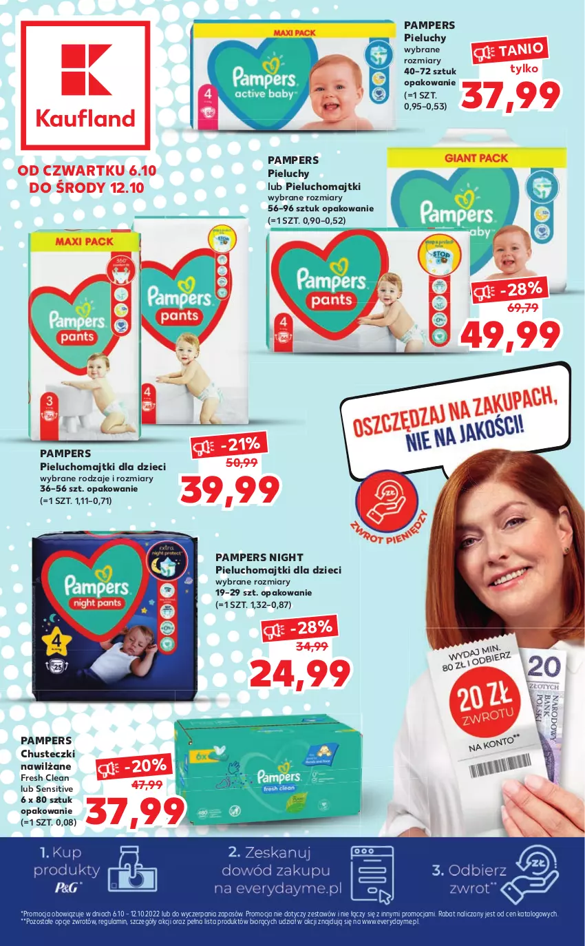 Gazetka promocyjna Kaufland - OFERTA SPECJALNA DANONE - ważna 06.10 do 12.10.2022 - strona 2 - produkty: Chusteczki, Dzieci, Majtki, Pampers, Pieluchomajtki, Pieluchy