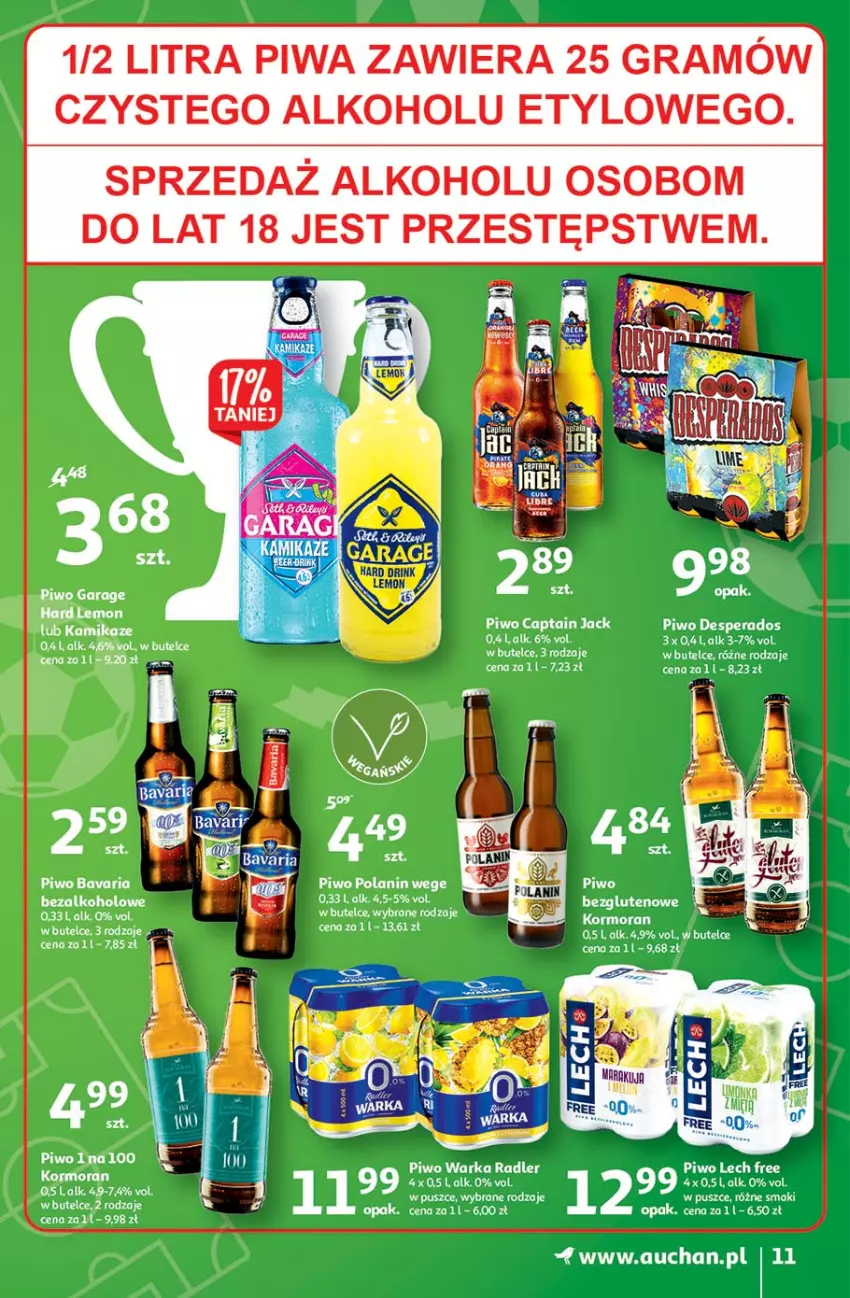 Gazetka promocyjna Auchan - Hiper Emocje Hipermarkety - ważna 17.06 do 23.06.2021 - strona 11 - produkty: Gra, Piwa