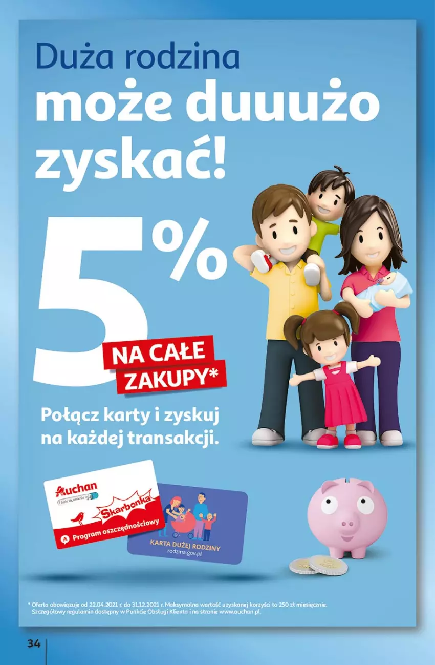 Gazetka promocyjna Auchan - Hiper Emocje Hipermarkety - ważna 17.06 do 23.06.2021 - strona 34 - produkty: Tran