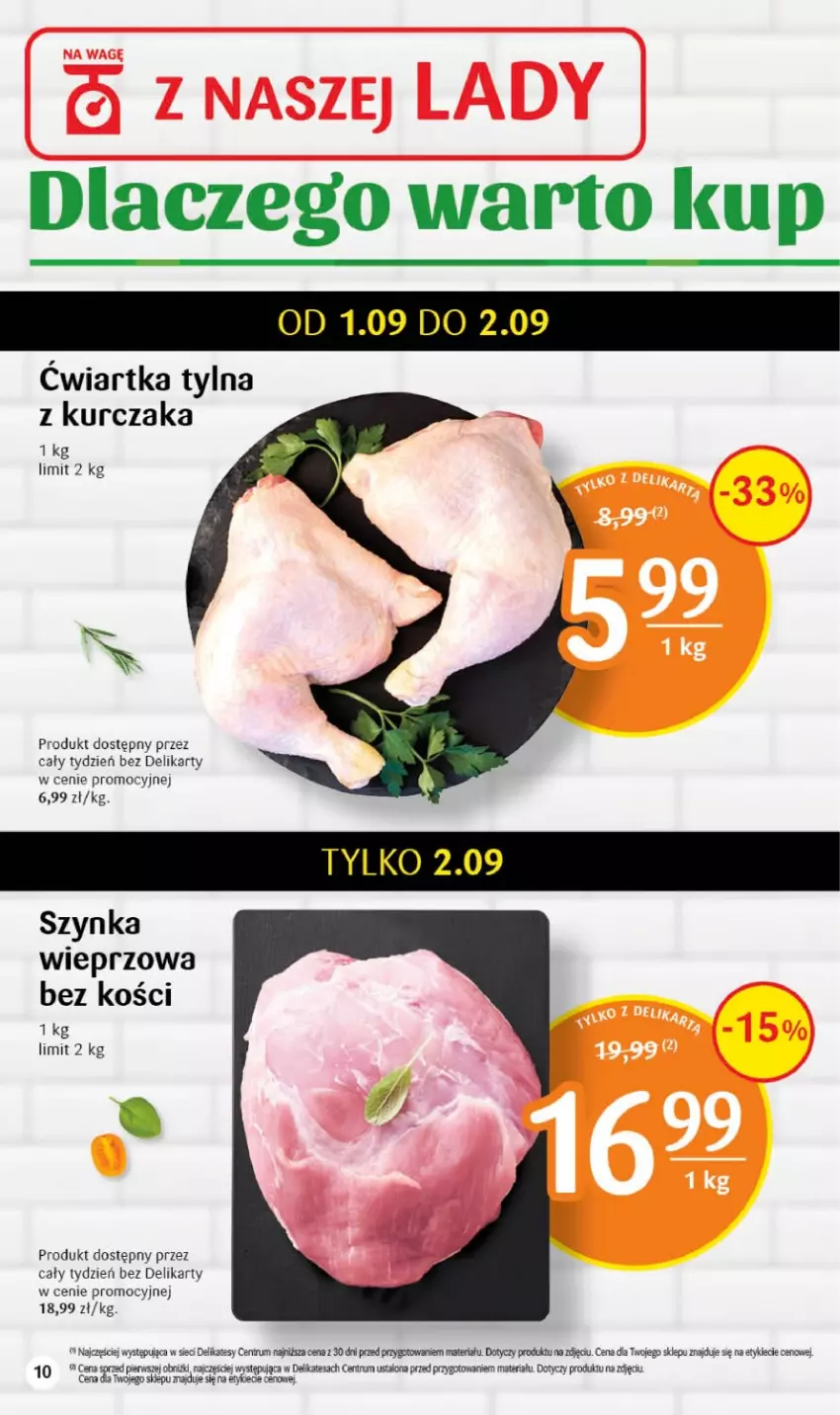 Gazetka promocyjna Delikatesy Centrum - Gazetka DC34 - ważna 31.08 do 06.09.2023 - strona 10 - produkty: Kurczak, Rum, Szynka, Szynka wieprzowa