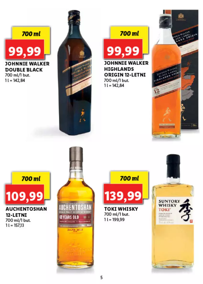 Gazetka promocyjna Lidl - Alkohole mocne - ważna 19.04 do 13.06.2021 - strona 5 - produkty: Gin, Johnnie Walker, Lack, Whisky