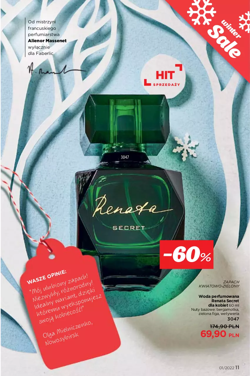 Gazetka promocyjna Faberlic - ważna 27.12.2022 do 16.01.2023 - strona 11 - produkty: Fa, LG, Nuty, Perfum, Woda, Woda perfumowana