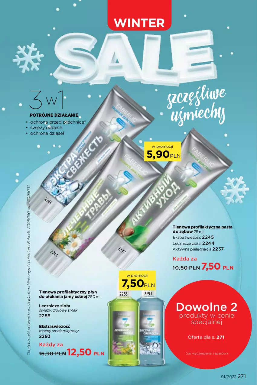 Gazetka promocyjna Faberlic - ważna 27.12.2022 do 16.01.2023 - strona 271 - produkty: Fa, Pasta do zębów, Płyn do płukania, Płyn do płukania jamy ustnej, Znicz