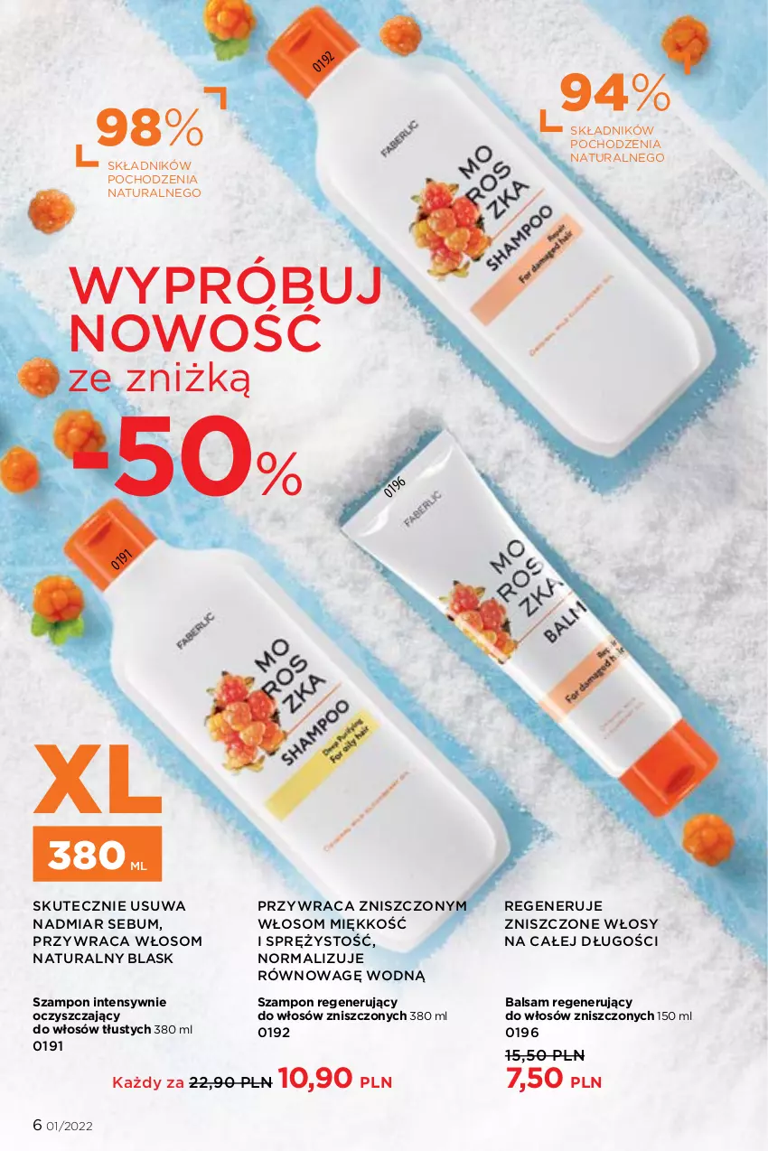 Gazetka promocyjna Faberlic - ważna 27.12.2022 do 16.01.2023 - strona 6 - produkty: Szampon