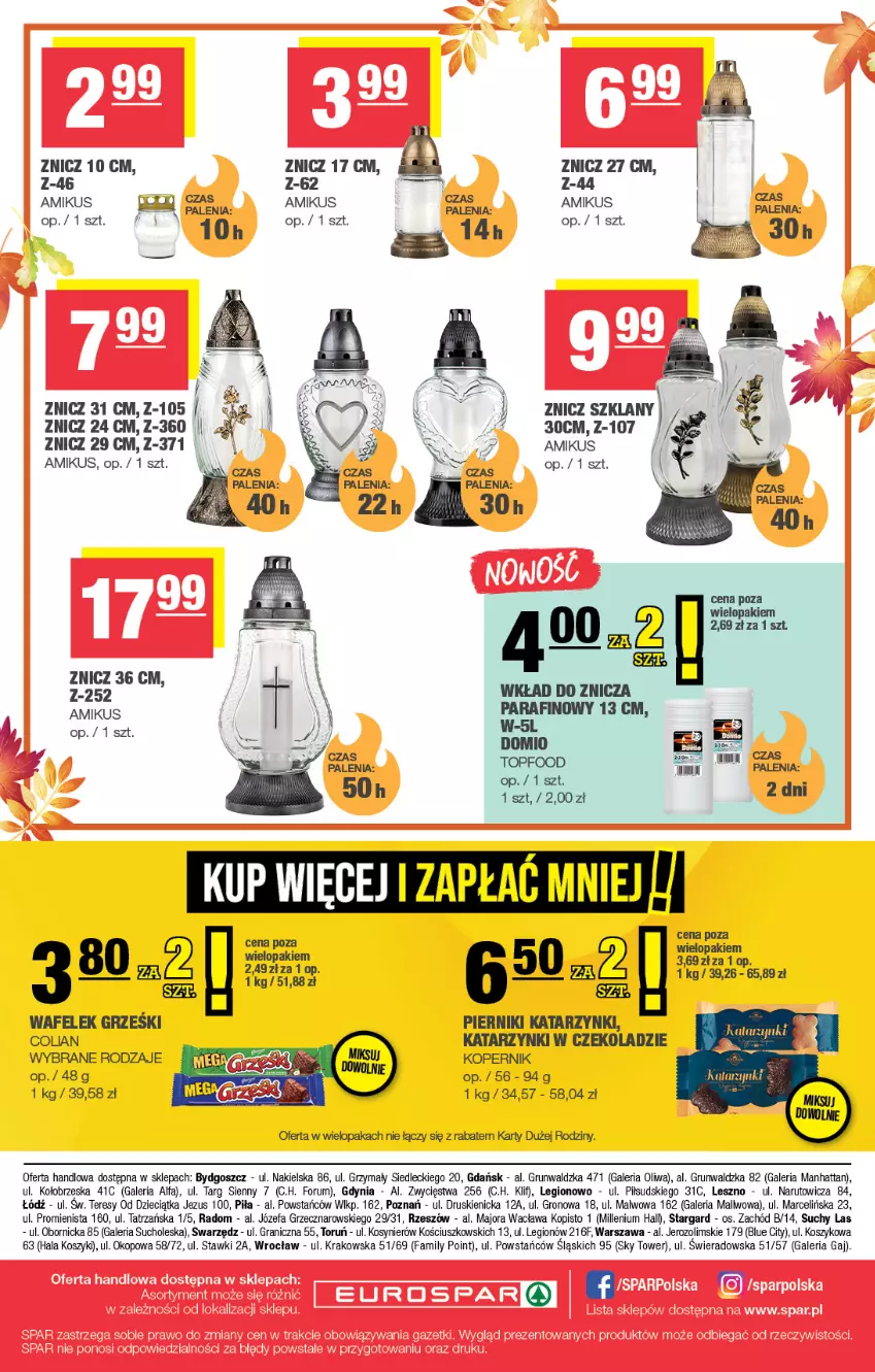 Gazetka promocyjna Spar - EuroSpar - ważna 19.10 do 29.10.2025 - strona 16 - produkty: Dzieci, Fa, Gra, Kosz, Piernik, Rum, Top, Wafelek, Znicz