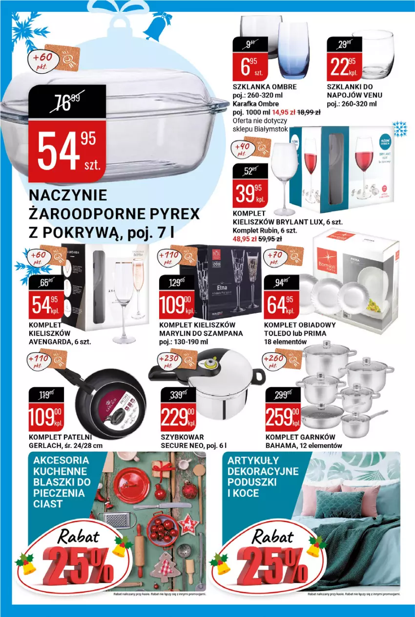 Gazetka promocyjna Bi1 - Święta zawsze razem - ważna 15.12 do 24.12.2021 - strona 14 - produkty: Hama, Karafka, Komplet obiadowy, Lanki, Por, Prima, Szklanka, Szybkowar