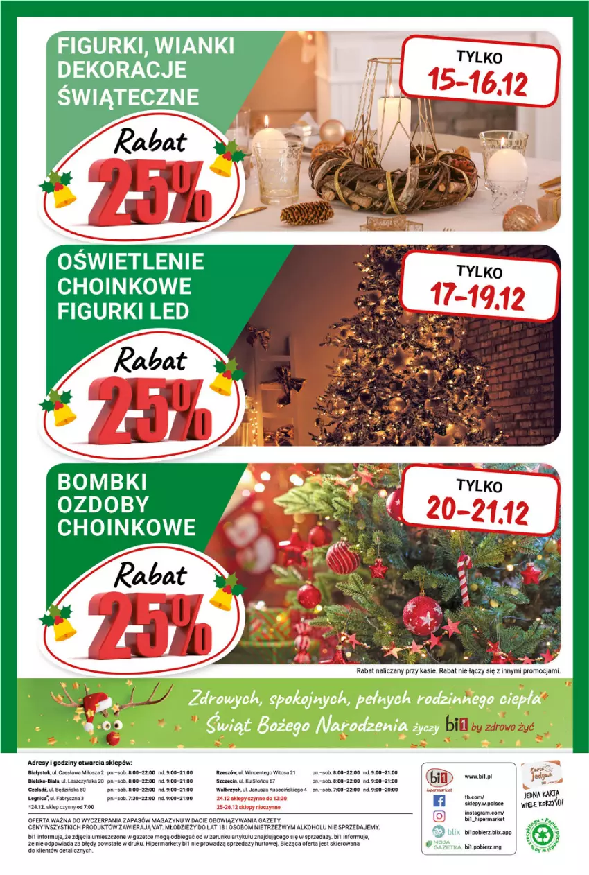 Gazetka promocyjna Bi1 - Święta zawsze razem - ważna 15.12 do 24.12.2021 - strona 20 - produkty: Bombki, Dres, Fa, Gra