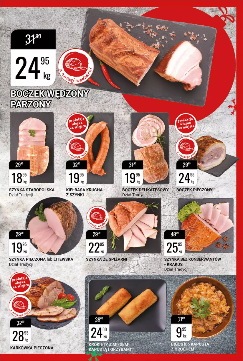 Gazetka promocyjna Bi1 - Święta zawsze razem - ważna 15.12 do 24.12.2021 - strona 3 - produkty: Kiełbasa, Kiełbasa krucha, Krakus, Piec, Ser, Szynka