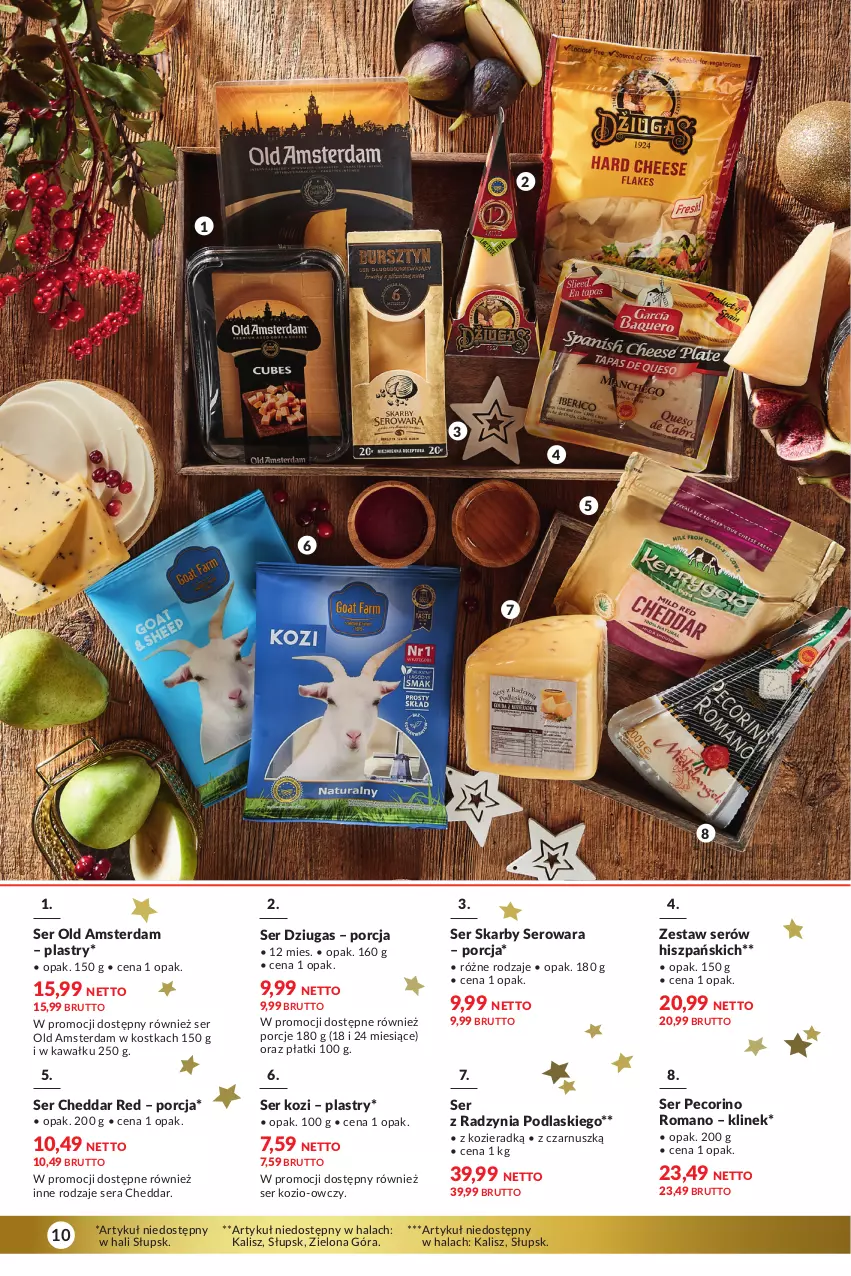 Gazetka promocyjna Makro - Katalog Delikatesy - oferta z alkoholem - ważna 28.11 do 24.12.2023 - strona 10 - produkty: Cheddar, Kawa, Pecorino, Podlaski, Por, Ser, Ser kozi