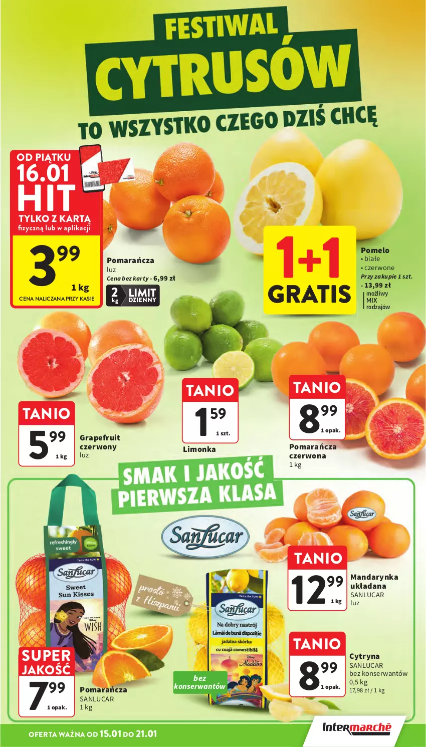 Gazetka promocyjna Intermarche - Gazetka Intermarche - ważna 15.01 do 21.01.2026 - strona 17 - produkty: Gra, Limonka, Pomelo, Ser