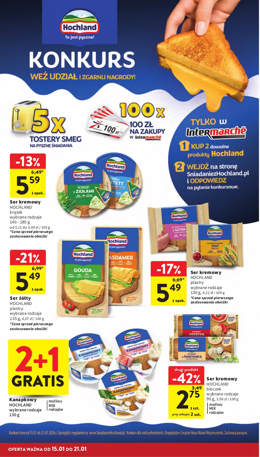 Gazetka promocyjna Intermarche - Gazetka Intermarche - ważna 15.01 do 21.01.2026 - strona 28 - produkty: Gra, Hochland, Ser