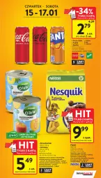 Gazetka promocyjna Intermarche - Gazetka Intermarche - Gazetka - ważna od 21.01 do 21.01.2026 - strona 3 - produkty: Nesquik, Ananas, Kawa, Coca-Cola, Lion, Brzoskwinie, Fanta, Cini Minis, Sprite, Fa
