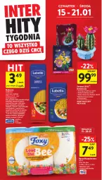 Gazetka promocyjna Intermarche - Gazetka Intermarche - Gazetka - ważna od 21.01 do 21.01.2026 - strona 6 - produkty: Lubella, Makaron, Mus, Papier, Bell, Kaktus, LEGO, Ręcznik, Rolki, Spaghetti, Bukiet, Foxy, Bella, Fa
