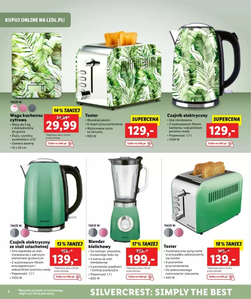 Gazetka promocyjna Lidl - ważna 02.08 do 31.08.2023 - strona 12 - produkty: Blender, Czajnik, Czajnik elektryczny, Gra, Piec, Rama, Rum, Smoothie, Sok, Top, Toster