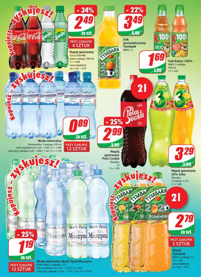 Gazetka promocyjna Dino - Gazetka - ważna 16.06 do 22.06.2021 - strona 2 - produkty: Kubuś, Napój, Napój gazowany, Ser, Sok, Tymbark, Woda, Woda mineralna