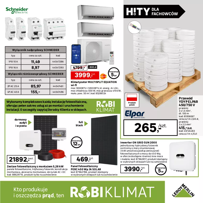 Gazetka promocyjna Leroy Merlin - Gazetka Leroy Merlin - ważna 06.03 do 25.04.2024 - strona 17 - produkty: Fa, GRID, Intel, Lack, Przewód, Silan, Uchwyty