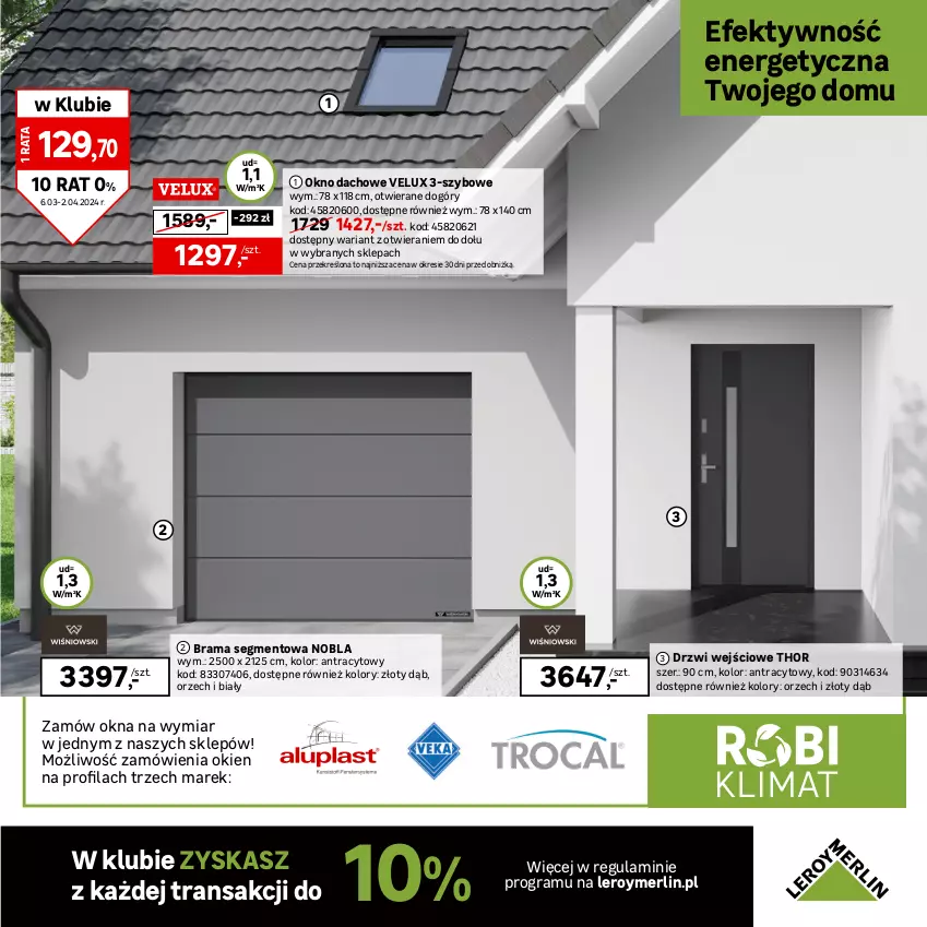 Gazetka promocyjna Leroy Merlin - Gazetka Leroy Merlin - ważna 06.03 do 25.04.2024 - strona 27 - produkty: Bateria, Bateria umywalkowa, Deska wolnoopadająca, Drzwi, Drzwi wejściowe, Gra, Kompakt WC, Miska, Miska wisząca, Okno, Rama, Sok, Tran, Virtu