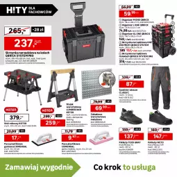 Gazetka promocyjna Leroy Merlin - Gazetka Leroy Merlin - Gazetka - ważna od 25.04 do 25.04.2024 - strona 6 - produkty: Zestaw wkrętaków, Por, Gra, Telefon, Buty, Granat, Stojak, Skrzynka narzędziowa, Stół, Organizer, Buty robocze, Bluza polarowa, Tran, Wkręt, Zestaw kluczy nasadowych, Sport, Spodnie, Półbuty, Bluza, Zestaw kluczy