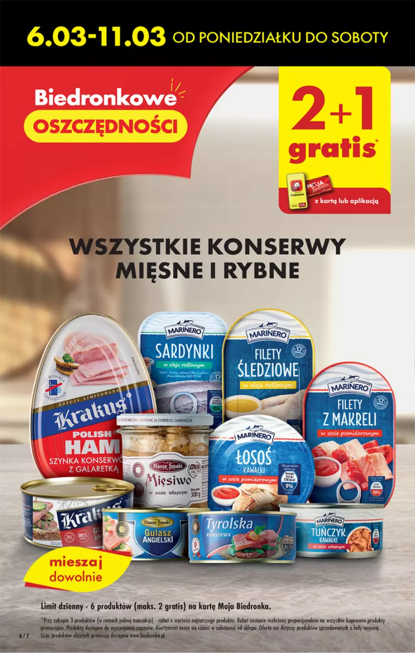 Gazetka promocyjna Biedronka - Gazetka - Biedronka.pl - ważna 06.03 do 11.03.2023 - strona 6 - produkty: Dron, Gra, Por, Rama, Sardynki, Ser, Tran