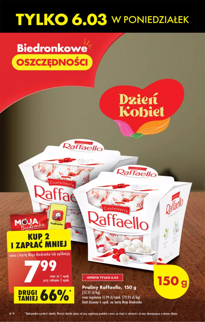 Gazetka promocyjna Biedronka - Gazetka - Biedronka.pl - ważna 06.03 do 11.03.2023 - strona 8 - produkty: Dron, Fa, Praliny, Raffaello, Sok