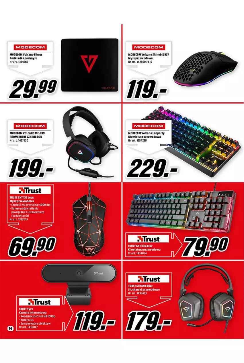 Gazetka promocyjna Media Markt - Gazetka Media Markt - ważna 01.11 do 30.11.2021 - strona 14 - produkty: Klawiatura, Mysz, Podkład, Podkładka, Podkładka pod mysz, Rust