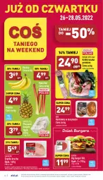 Gazetka promocyjna Aldi - Pełny katalog - Gazetka - ważna od 28.05 do 28.05.2022 - strona 26 - produkty: Piec, Banany, Sok, Sokołów, Mięsne specjały, Ananas, Królik, Tusz, Szynka, Burger, Pieczarki krojone