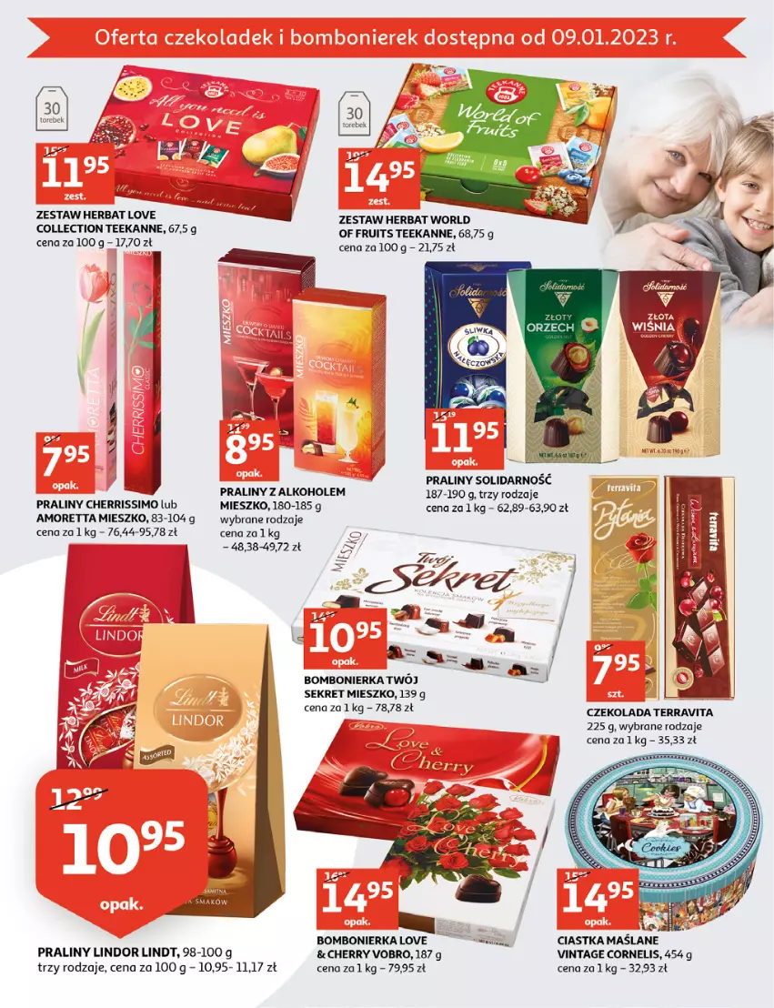 Gazetka promocyjna Bi1 - Mini ceny na Nowy Rok - ważna 02.01 do 17.01.2022 - strona 9 - produkty: Alkohole, Ciastka, Czekolada, Kret, Lindor, Lindt, Praliny, Teekanne