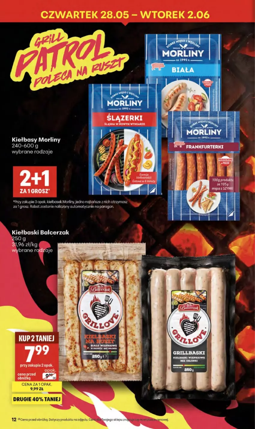 Gazetka promocyjna Delikatesy Centrum - Franczyza DC22 Czwartek - ważna 28.05 do 10.06.2026 - strona 12 - produkty: LG, Morliny