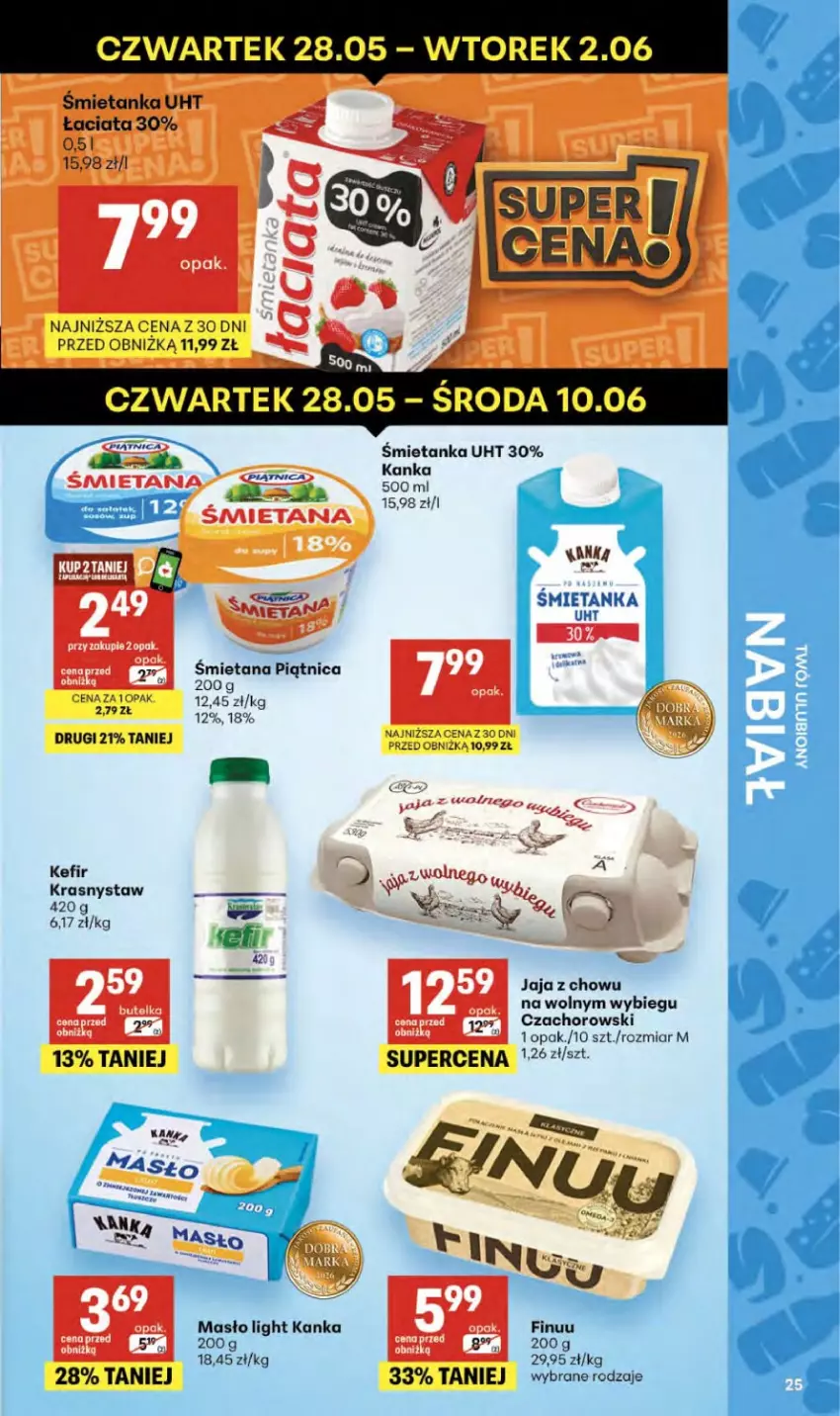 Gazetka promocyjna Delikatesy Centrum - Franczyza DC22 Czwartek - ważna 28.05 do 10.06.2026 - strona 25 - produkty: AEG, Jaja, Kefir, Masło, Piątnica