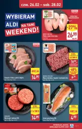 Gazetka promocyjna Aldi - Oferta weekendowa - Gazetka - ważna od 28.02 do 28.02.2026 - strona 7 - produkty: Kurczak, Mięso mielone, Sok, Sokołów, Mięsne specjały, Burger, Mięso