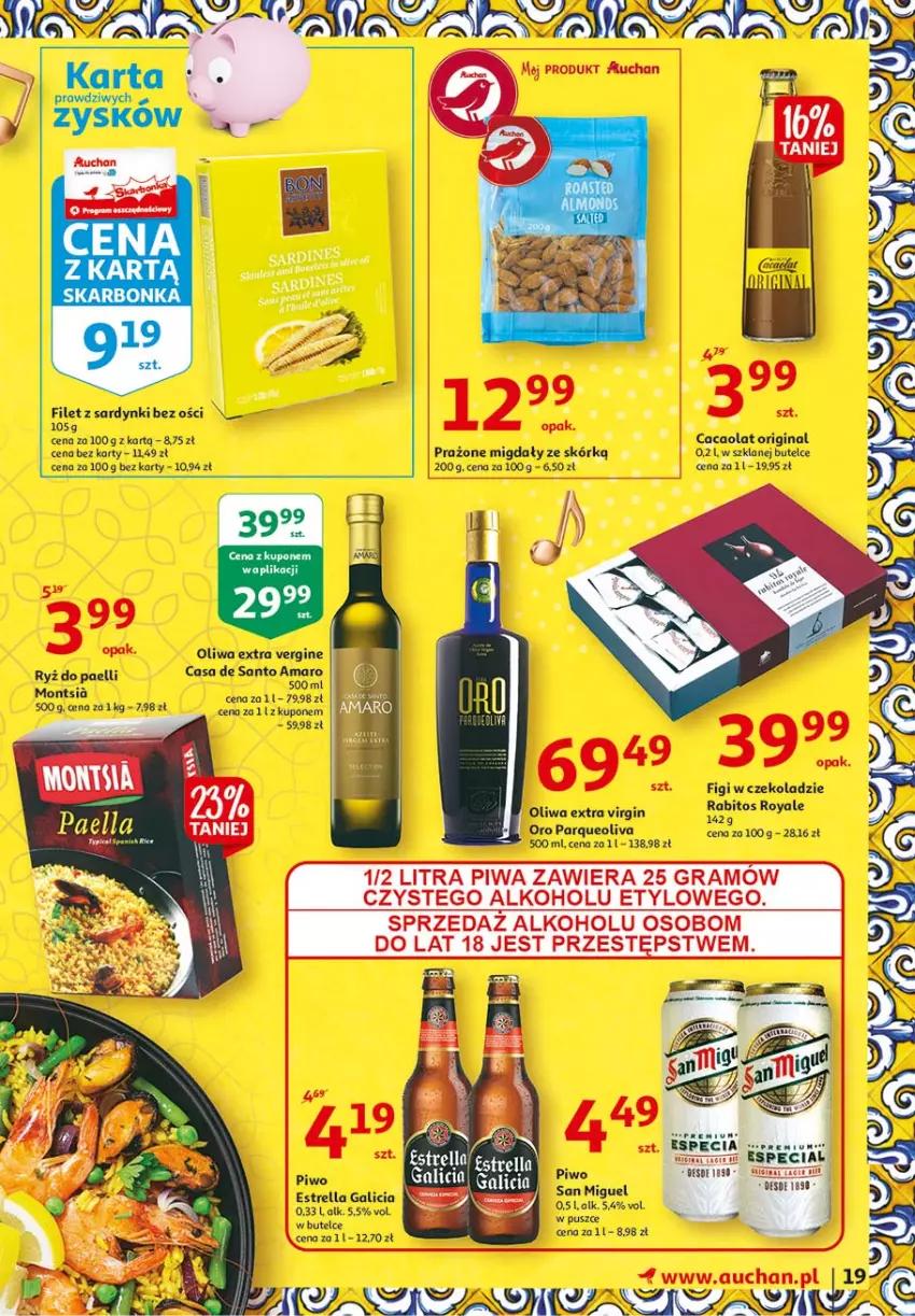 Gazetka promocyjna Auchan - 25 Urodziny #3 Hipermarkety - ważna 06.05 do 13.05.2021 - strona 19 - produkty: Dron, Figi, Gin, Gra, Piwa, Piwo, Ryż, Sardynki