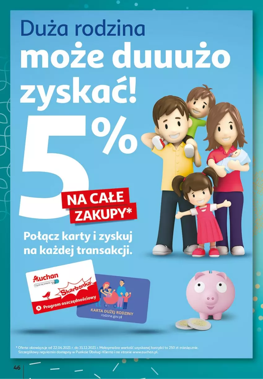 Gazetka promocyjna Auchan - 25 Urodziny #3 Hipermarkety - ważna 06.05 do 13.05.2021 - strona 46 - produkty: Tran