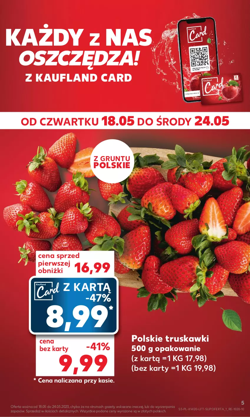 Gazetka promocyjna Kaufland - Gazetka tygodnia - ważna 18.05 do 24.05.2023 - strona 5 - produkty: Grunt, Truskawki