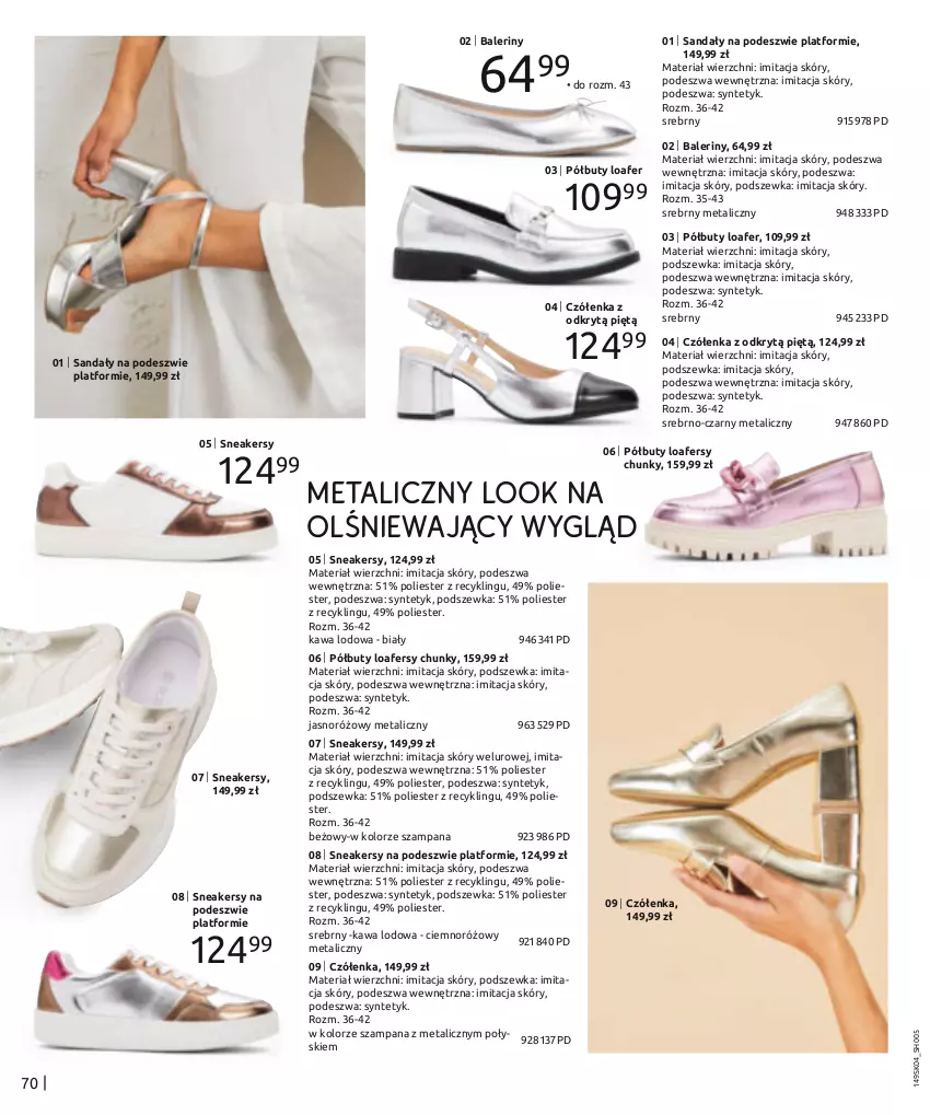 Gazetka promocyjna Bonprix - IMPREZOWY PRZEWODNIK - ważna 22.04 do 22.07.2024 - strona 72 - produkty: Baleriny, Buty, Kawa, Półbuty, Sandał, Sneakersy